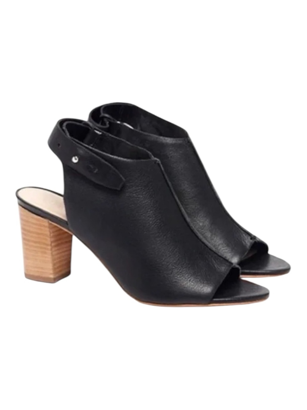 Loeffler Randall Black Leather Slingback Shoe Sz 9